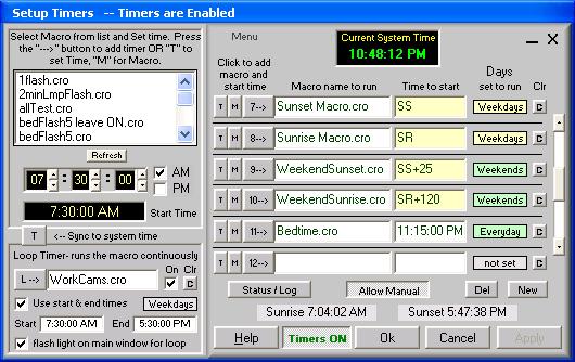 VHC Timer Window